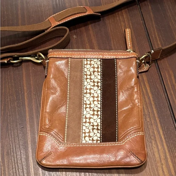 Coach Leather & Suede Crossbody Bag, Style No: J0693-10550 - Picture 4 of 11